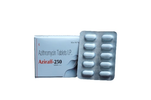 Aziraff 250mg Tablet, Azithromycin 250mg, Price, Uses, Side Effects –Drugcarts