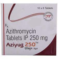 Aziyug 250mg Tablet, Azithromycin 250mg, Price, Uses, Side Effects –Drugcarts