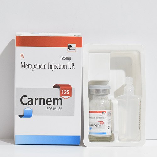 Carnem 125mg Injection, Meropenem 125mg, Price, Uses, Side Effects - Drugcarts