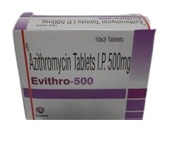 Evithro 500mg Tablet, Azithromycin 500mg, Price, Uses, Side Effects –Drugcarts