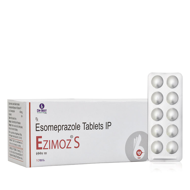 Ezimoz S 40mg tablet, Esomeprazole 40mg, price, uses, side Effects - Drugcarts