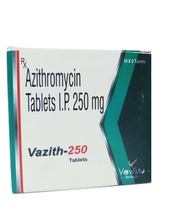 Vazith 250mg Tablet, Azithromycin 250mg, Price, Uses, Side Effects –Drugcarts