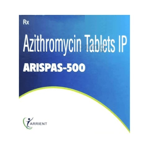 Arispas 500mg Tablet, Azithromycin 500mg, Price, Uses, Side Effects –Drugcarts