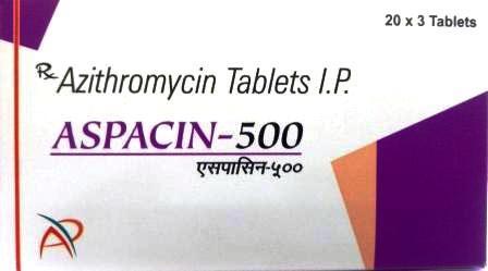 Aspacin 500mg Tablet, Azithromycin 500mg, Price, Uses, Side Effects –Drugcarts