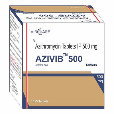 Azivib 500mg Tablet, Azithromycin 500mg, Price, Uses, Side Effects –Drugcarts